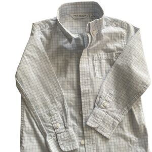 Janie and Jack Men's Light Blue Grid Shirt